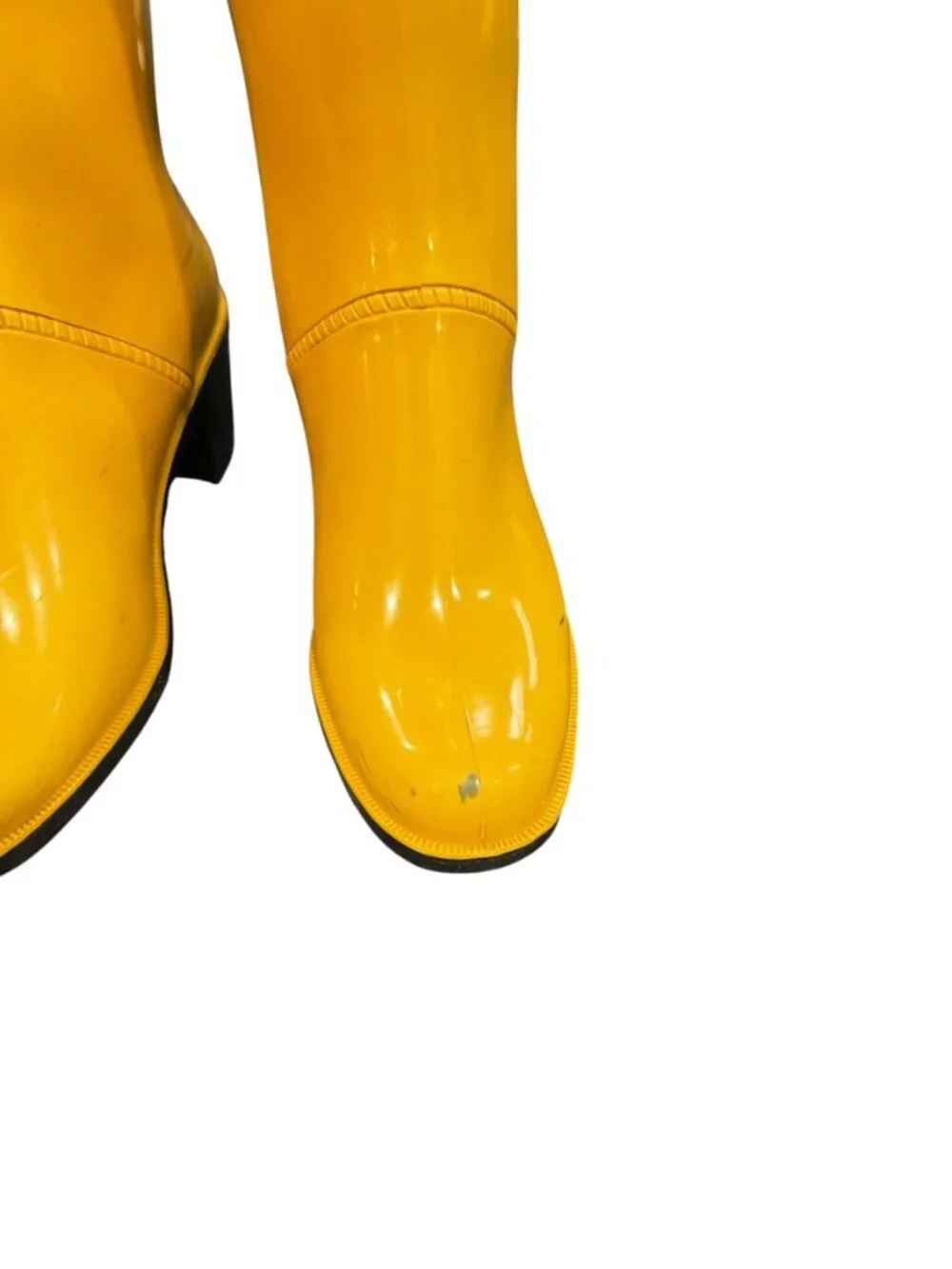 Marc Jacobs Yellow Wellington Rain Boots Made in Italy Size 38 / US 7
